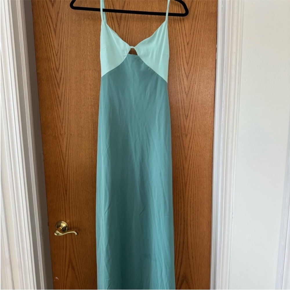 Abercrombie & Fitch Teal Open-Back Maxi Dress - Picture 8 of 8